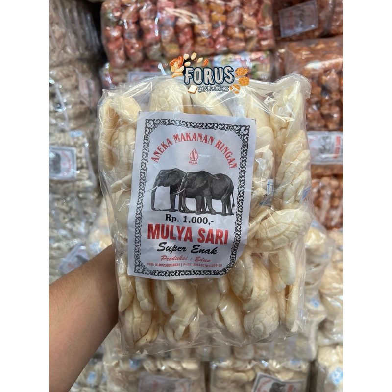 

Kerupuk Ikan TENGGIRI SPESIAL Cap MULYASARI 1 Pak isi 12 PCS