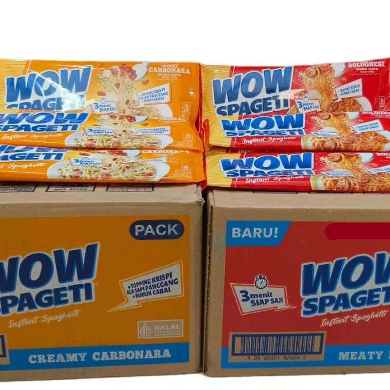 

Wow Spagheti Instant 1 Karton isi 40 pcs