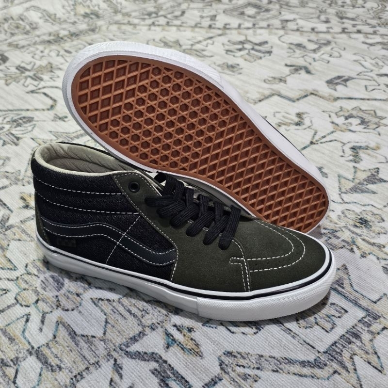 Vans x Grossosucks Sk8 Mid Skate Black Forest Night (ORIGINAL BNIB RESMI STORE LUAR)