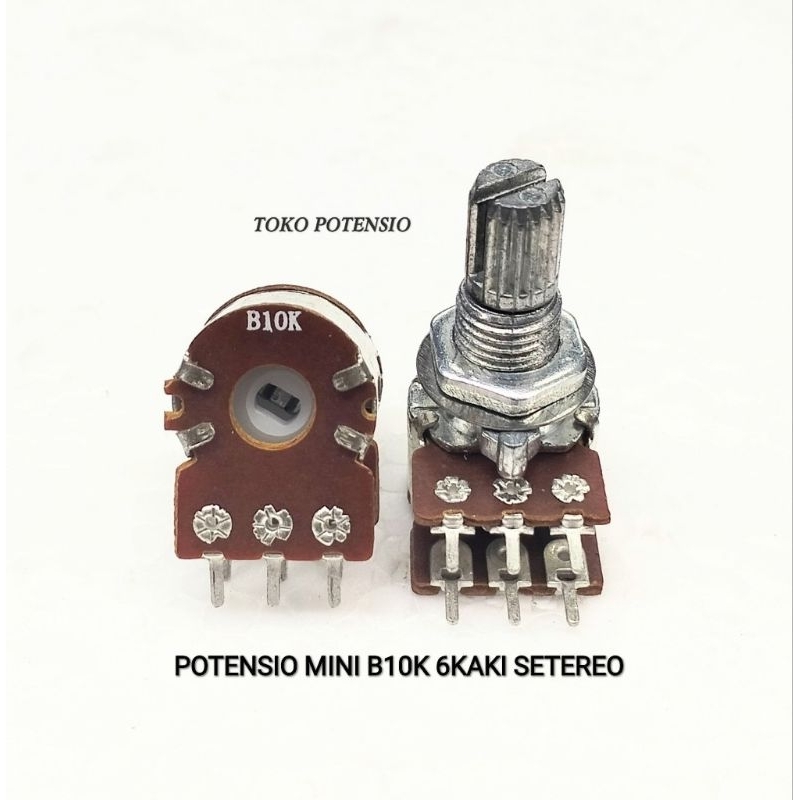 POTENSIO MINI B10K 6KAKI SETEREO