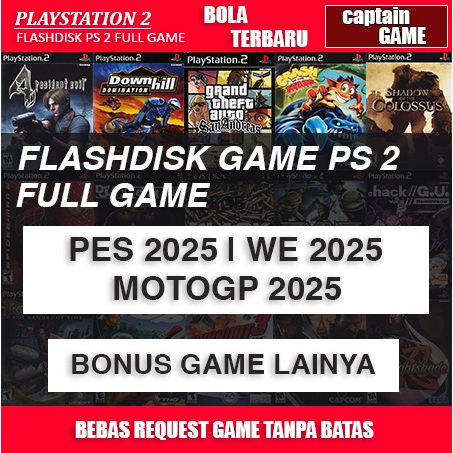 PAKET GAME FLASHDISK CONSOLE PS 2 16 GB