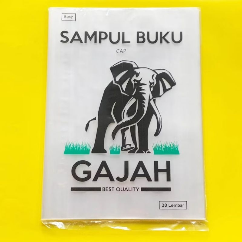 

SAMPUL BUKU BOXY PLASTIK CAP GAJAH UNTUK BUKU BIG BOSS (20 LEMBAR)