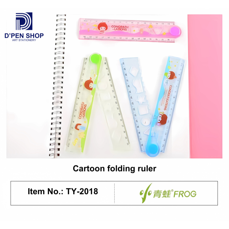 

Penggaris Lipat Kartun 30cm Ruler Plastik Multifungsi Desain Lucu Alat Tulis Sekolah Kantor
