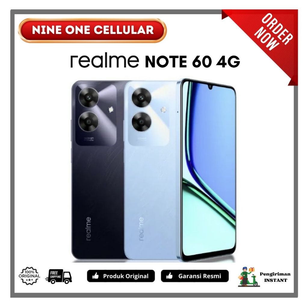 Realme Note 60 4G (Ram6/128Gb) & (Ram4/64Gb) Garansi Resmi