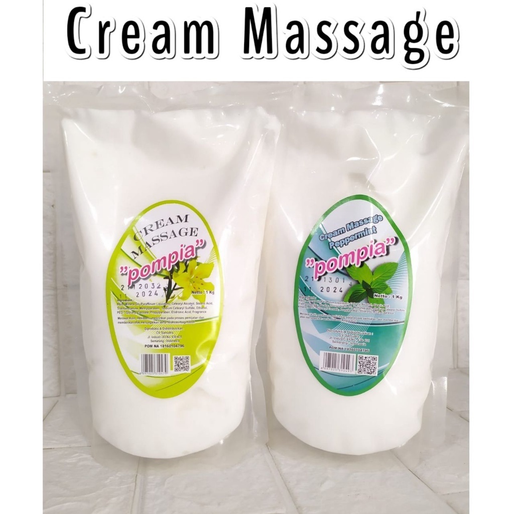 Pompia Massage Cream untuk krim pijat Pompia Massage Cream untuk krim pijat 900gr