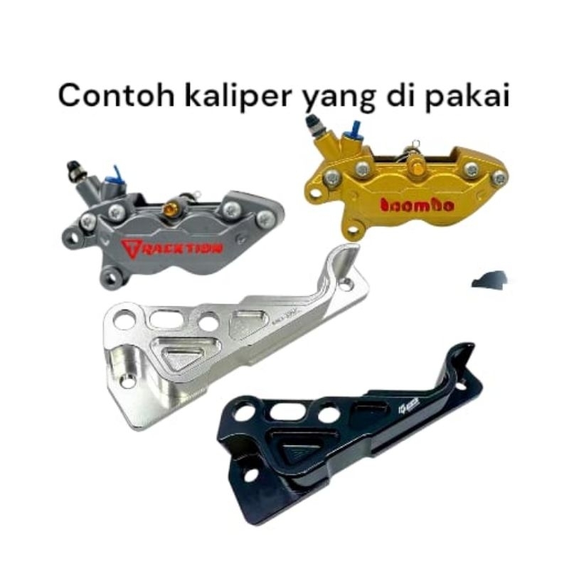 breket kaliper 4 piston axial pcx 150 disc disk 260mm breket kaliper axial disk disc 260mm pcx 150