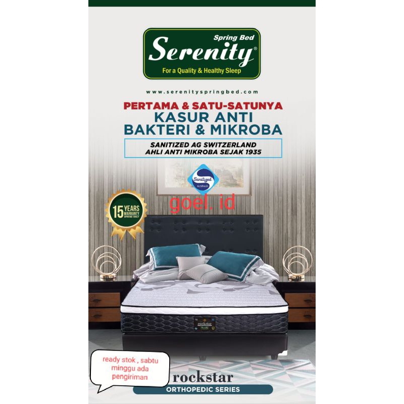 KASUR ELITE SERENITY ROCKSTAR ORTHOPEDIC / KASUR ORTOPHEDIC BY ELITE SPRINGBED BANDUNG