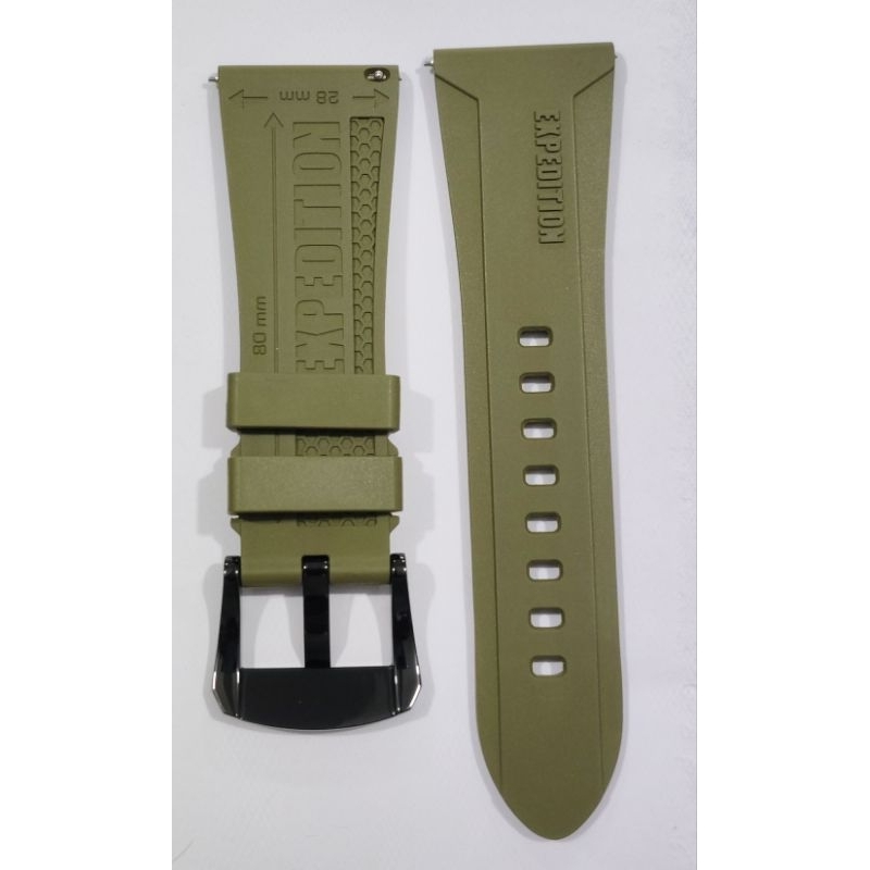 Strap/Tali Rubber Jam Tangan  EXPEDITION Ukuran 28MM Original