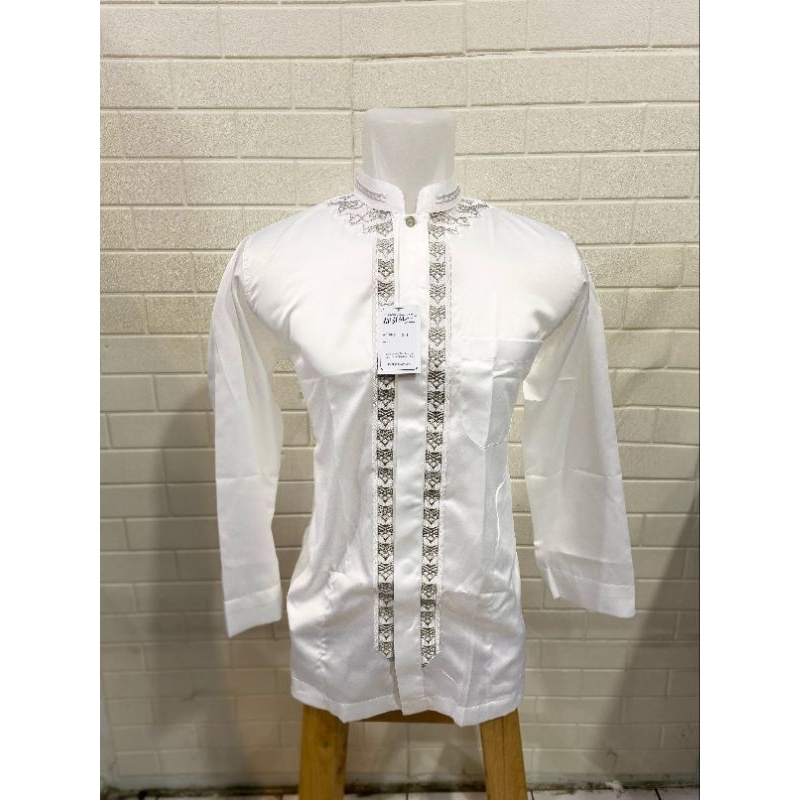 Baju Koko Busana Muslim Pria Misfalah Exclusive Kode 2109 Bahan Platinum Lengan Panjang