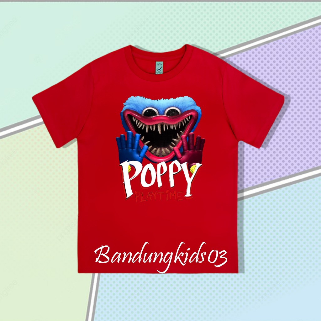 Kaos Anak Kaos Poppy Paytime  Huggy Wuggy