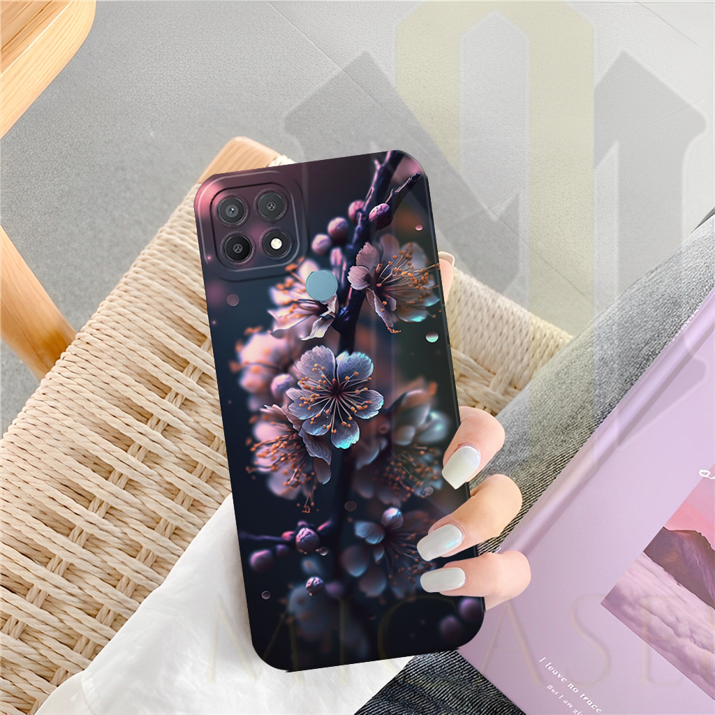 Case Oppo A15 / A15s / A35 Case Bermotif - Case Lucu Premium - Softcase Bunga