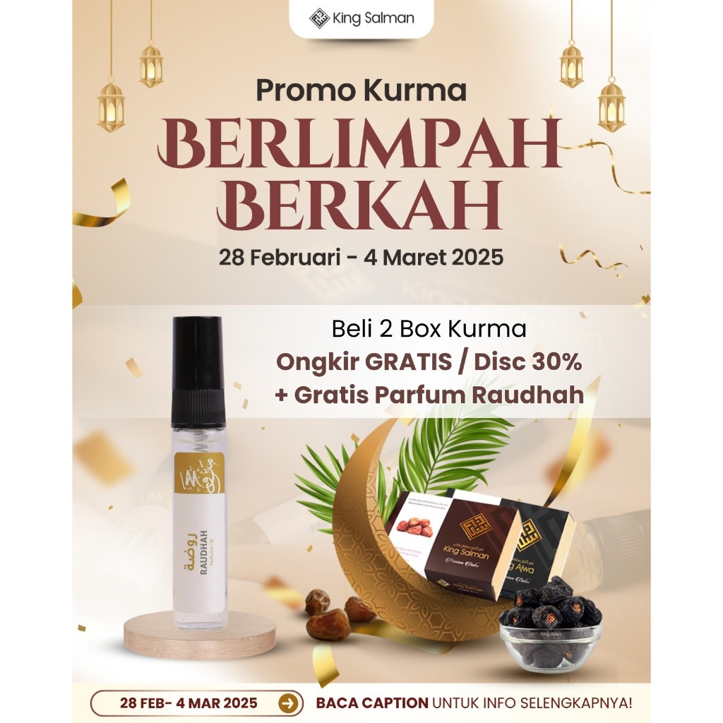 

Kurma King Ajwa Kurma Premium Kurma Sukari Grade Super bisa COD