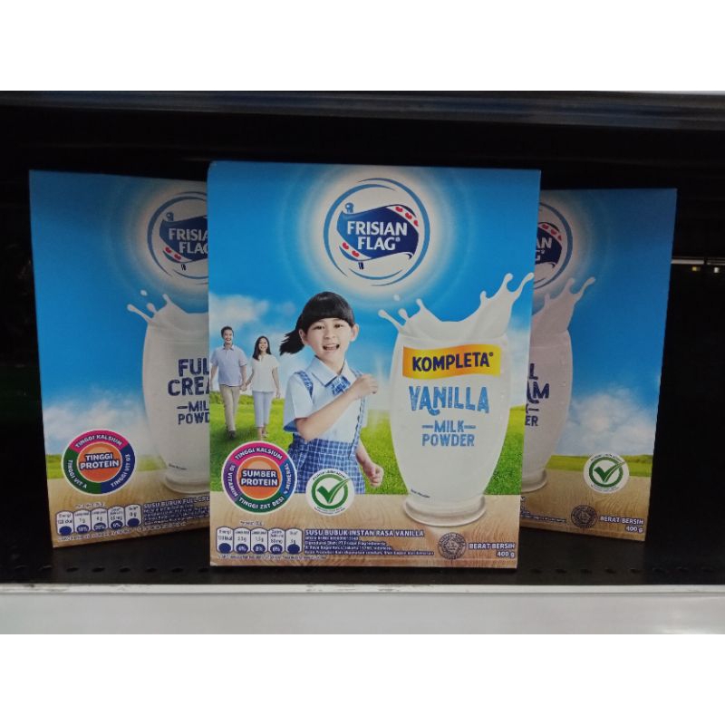 

Frisian Flag Kompleta Vanilla 400gr EXP Sep 2026 - Susu Bubuk Frisian Flag