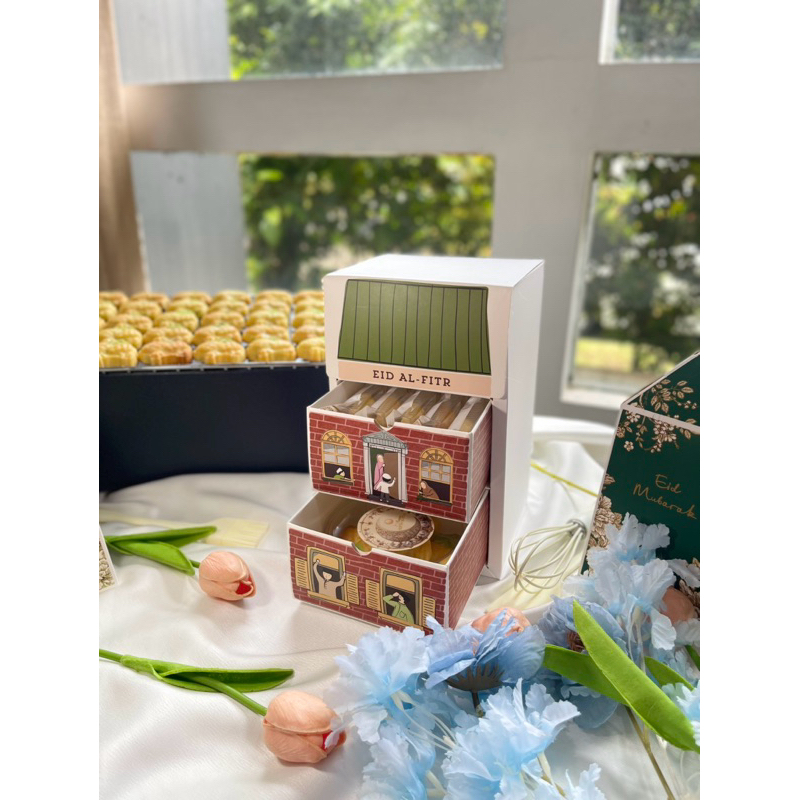 

hampers idul fitri bertingkat [2 macam cookie]