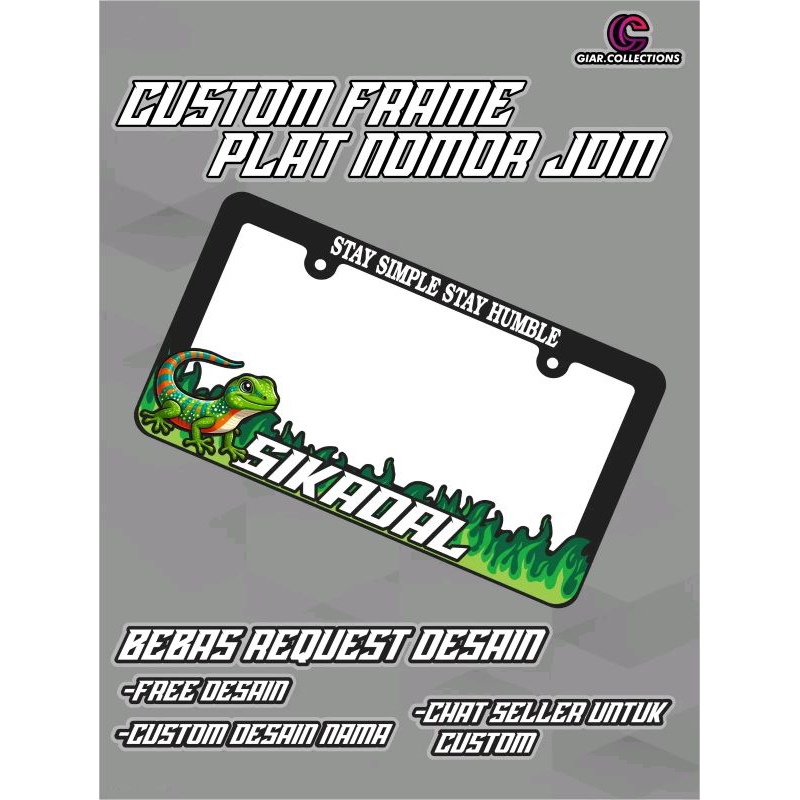 Frame Custom Plat Nomor Mobil akrilik