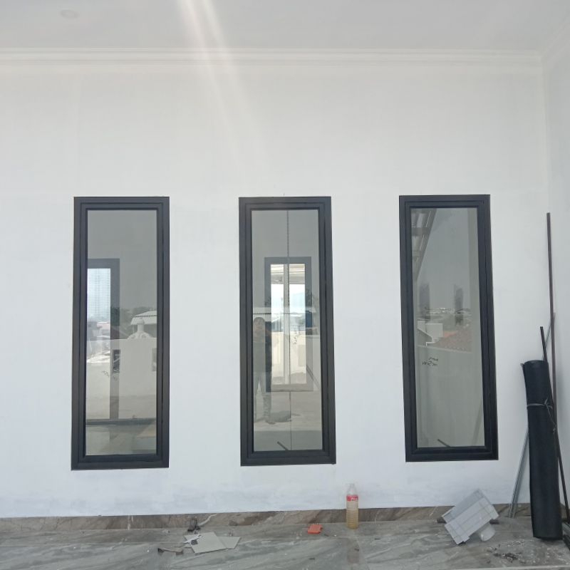 jendela aluminium kaca