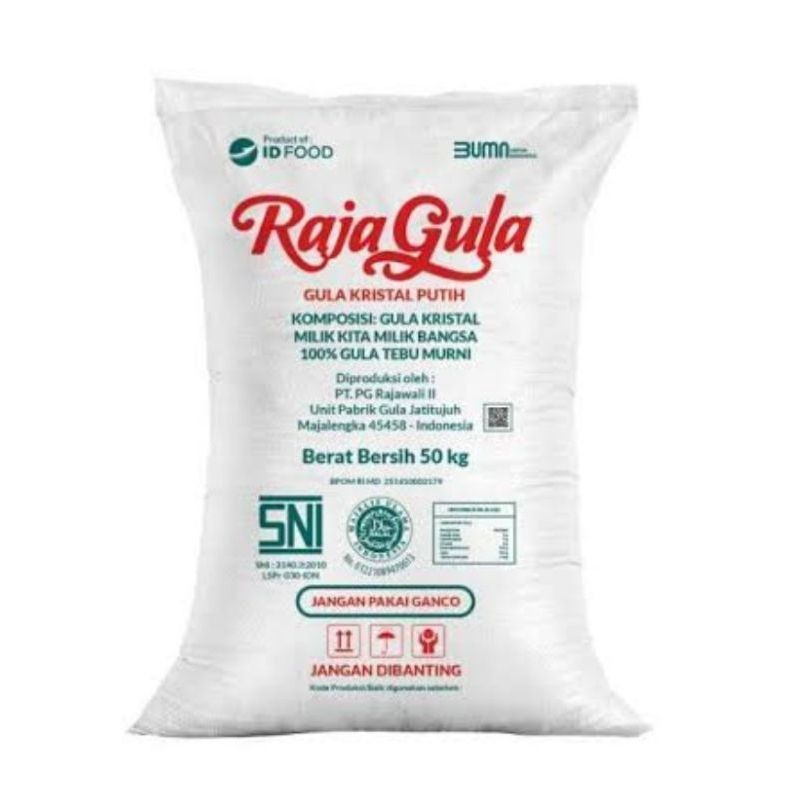 

raja gula perkilo plastik bening