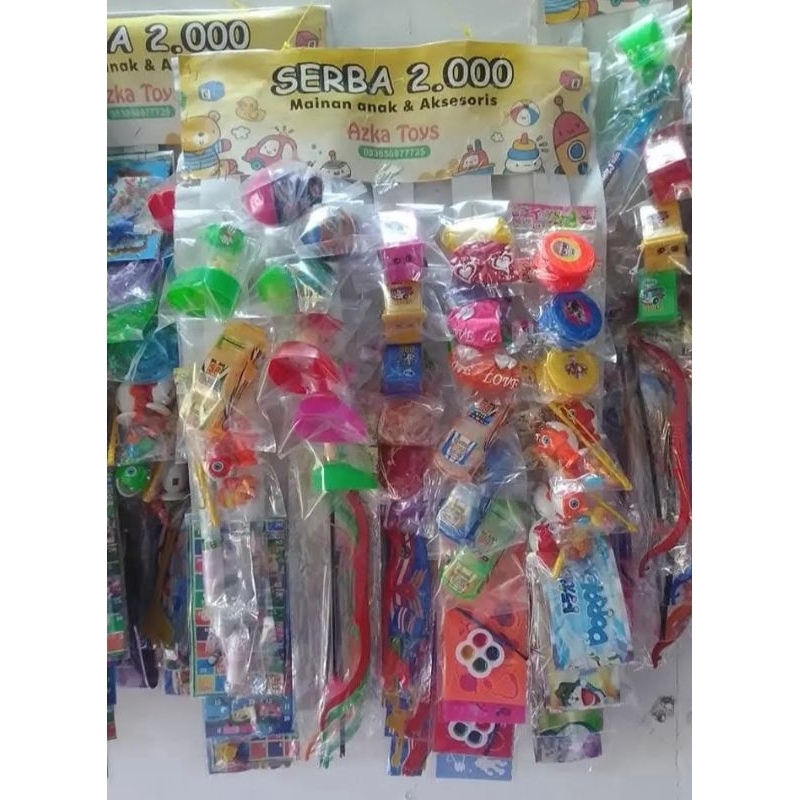 mainan renteng serba 2000 isi 40 siap jual terlaris termurah