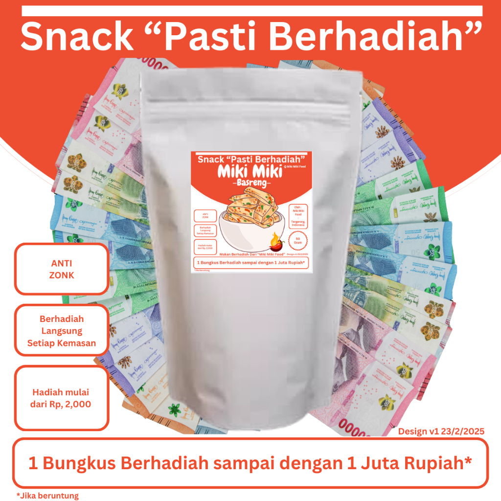 

Miki Food "Snack Pasti Berhadiah" - Basreng
