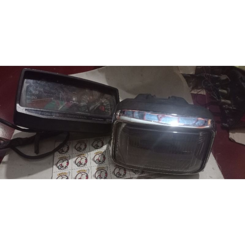 headlamp set spedometer lampu depan glmax gl max ori second
