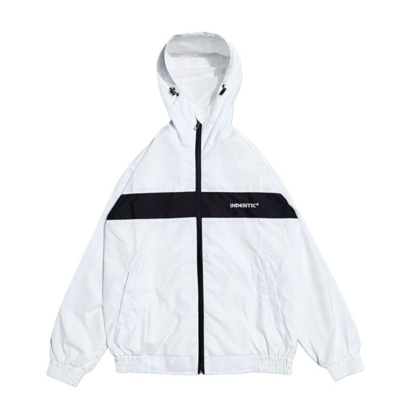 Jacket Running White Vintage Pria Wanita