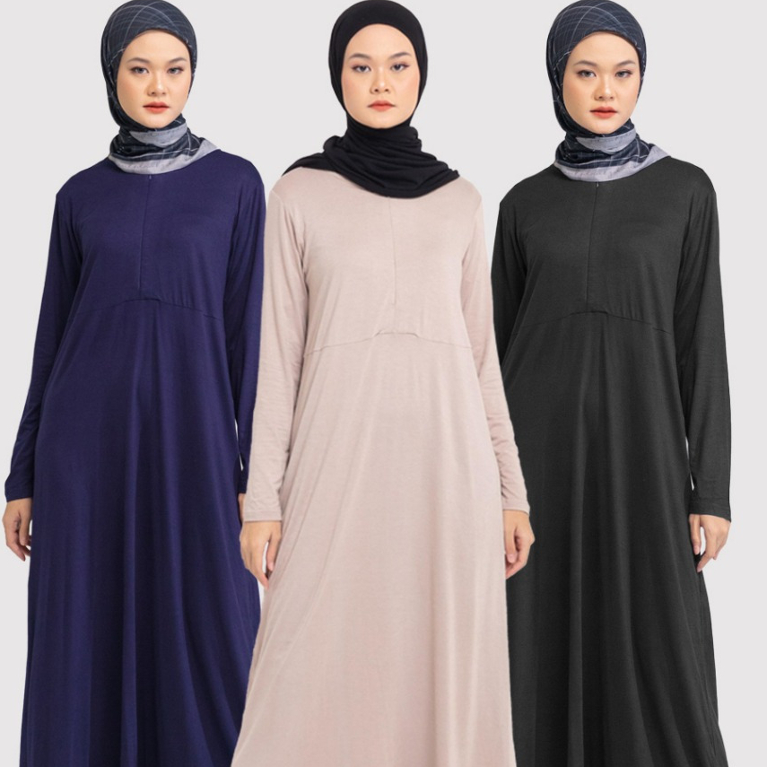 Dauky Inner/ Dalaman Gamis Busui Spandex Rayon Nyaman (Dress Bella) loose