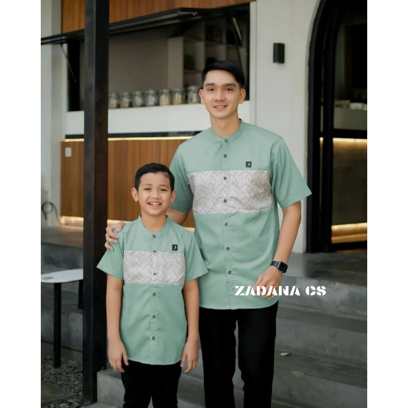 RADHA - (NEW 2025) BAJU KOKO COUPLE BAPAK AYAH ANAK JUMBO M L XL XXL UMUR 4 5 6 7 8 9 10 11 TAHUN KA