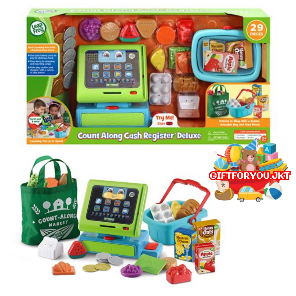 Leapfrog Count Along Cash Register Deluxe Original Toys Mainan Anak Mesin Kasir Leap Frog