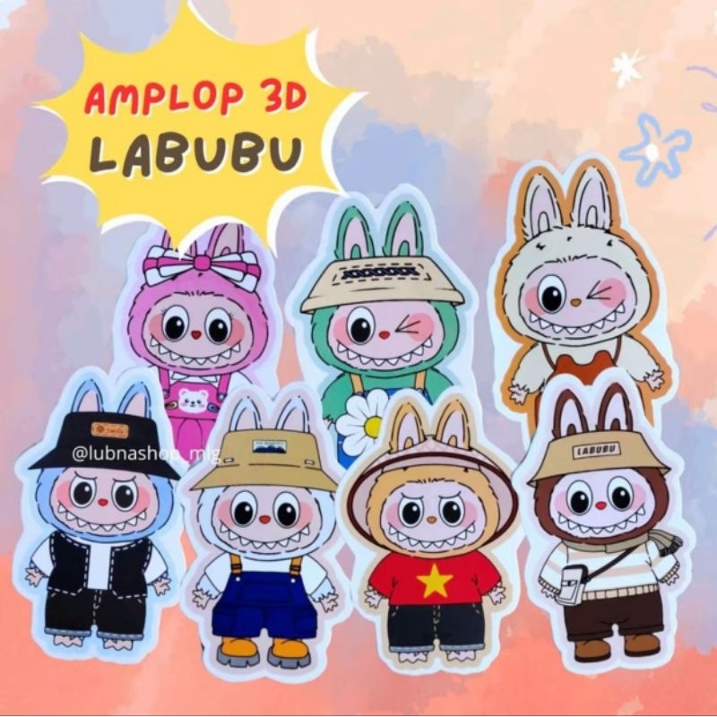 

Isi 10pcs Amplop 3D Depan-Belakang Gambar sama Ukuran Medium