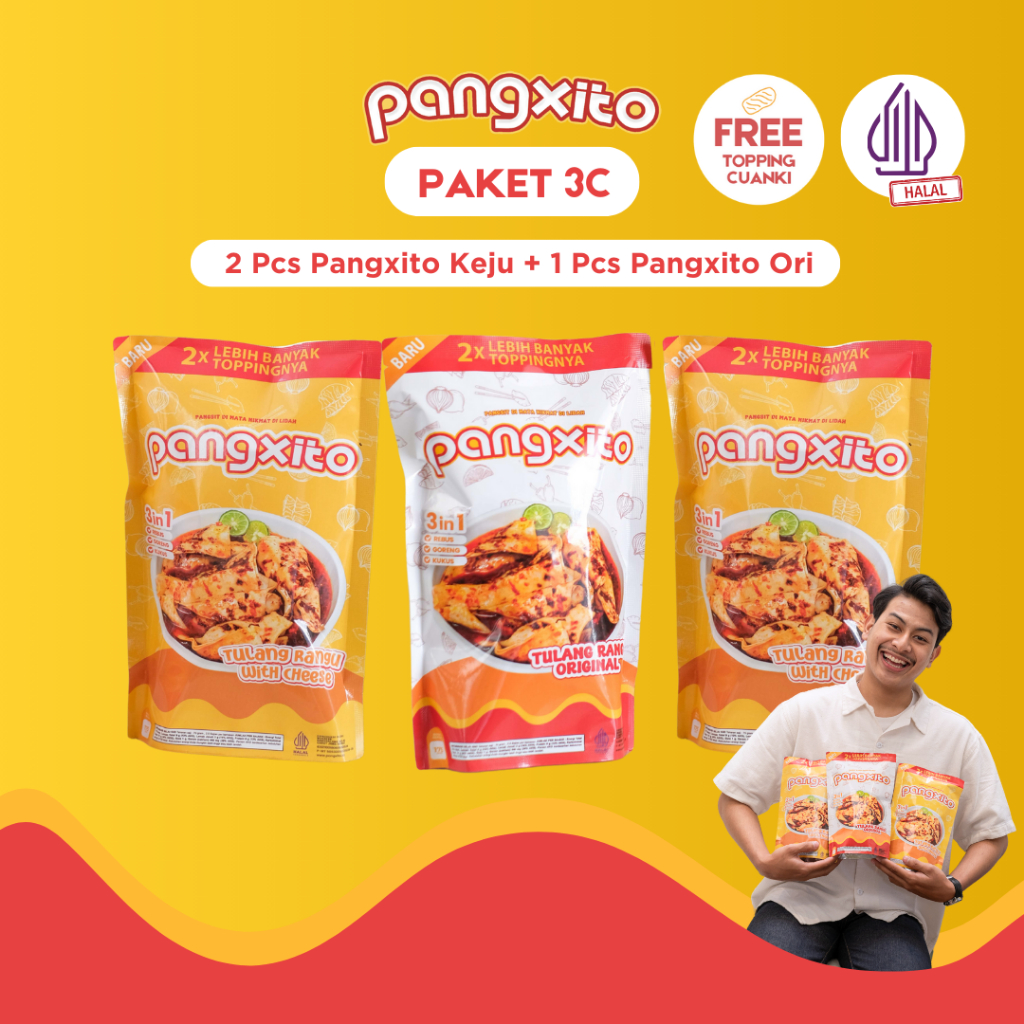

3pcs Mix Varian Pangsit Tulang Rangu - Pangxito