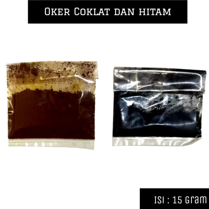 Oker Cokelat dan Hitam Pewarna Politur Untuk Kayu Dan rotan