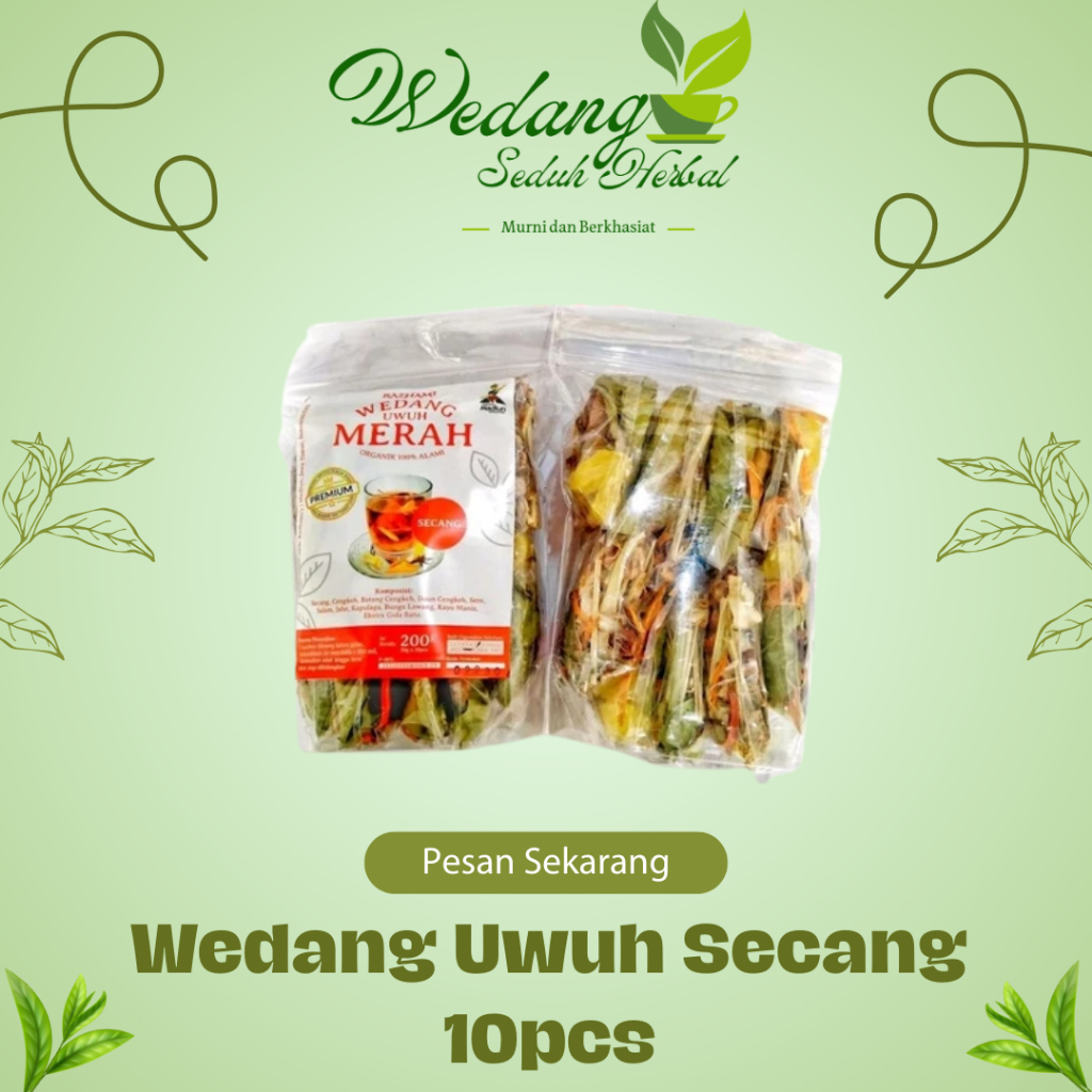 

Wedang Uwuh Secang 10 Pcs Komplit Gula Batu Rempah