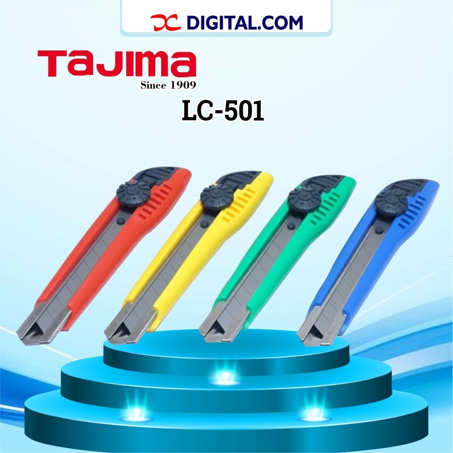 

Tajima LC-501 - Dial Lock Utility Knife with Three 3/4 Inch - 8 Point