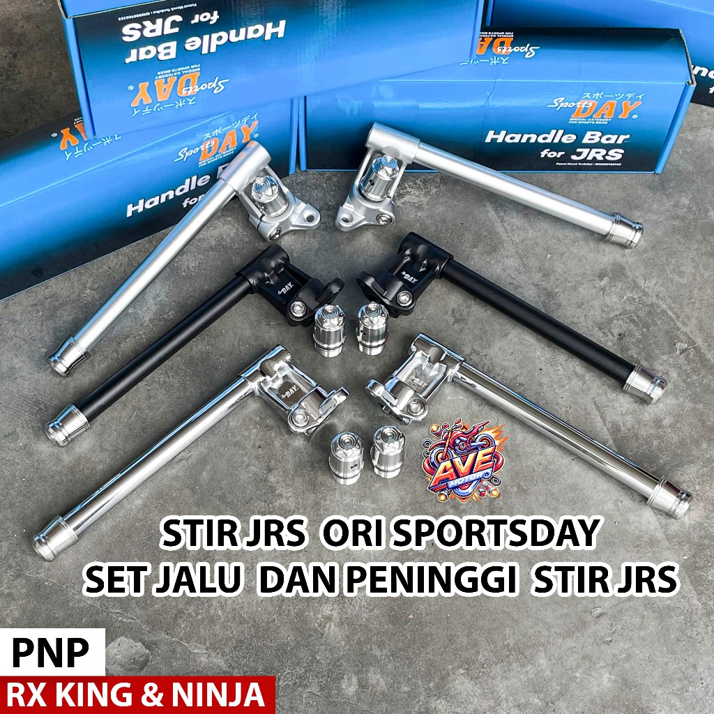 Stir JRS Stainless Model Bpro Repro Set Jalu Adaptor Peninggi Stang Jepit Jrs Fullset Stainless Copy