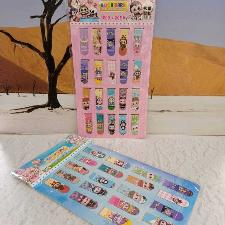 

(20pc) pembatas buku magnet kecil/magnetic bookmark/1 lembar dapat 20pcs