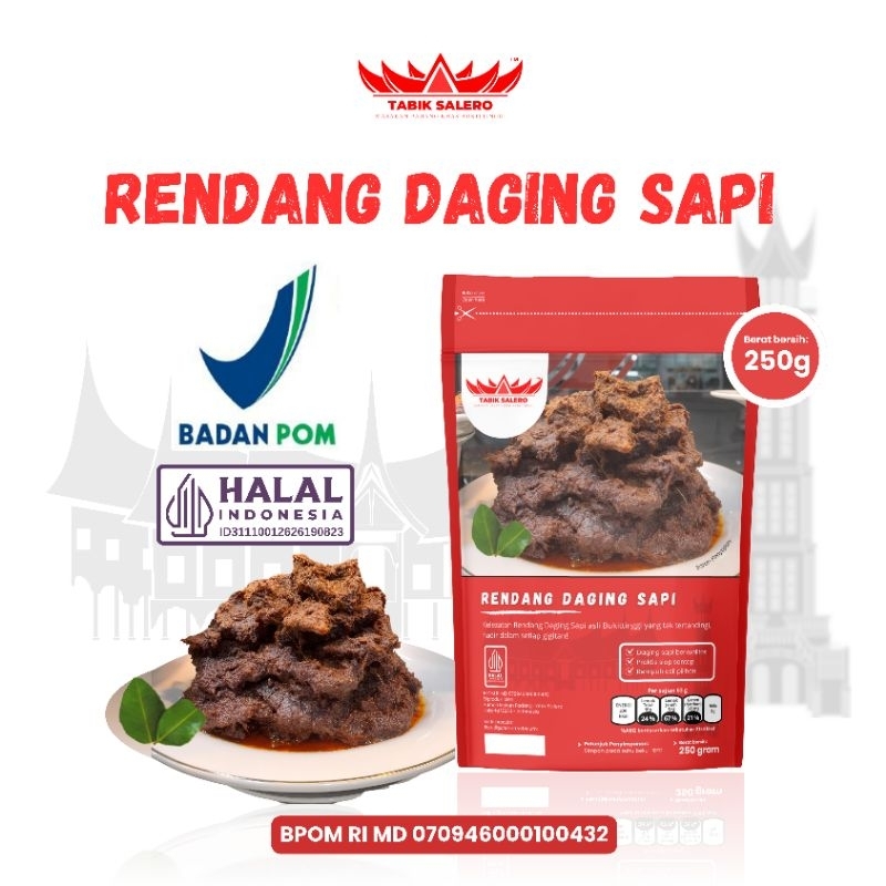 

Rendang Daging Sapi Khas Bukittinggi 500 gr