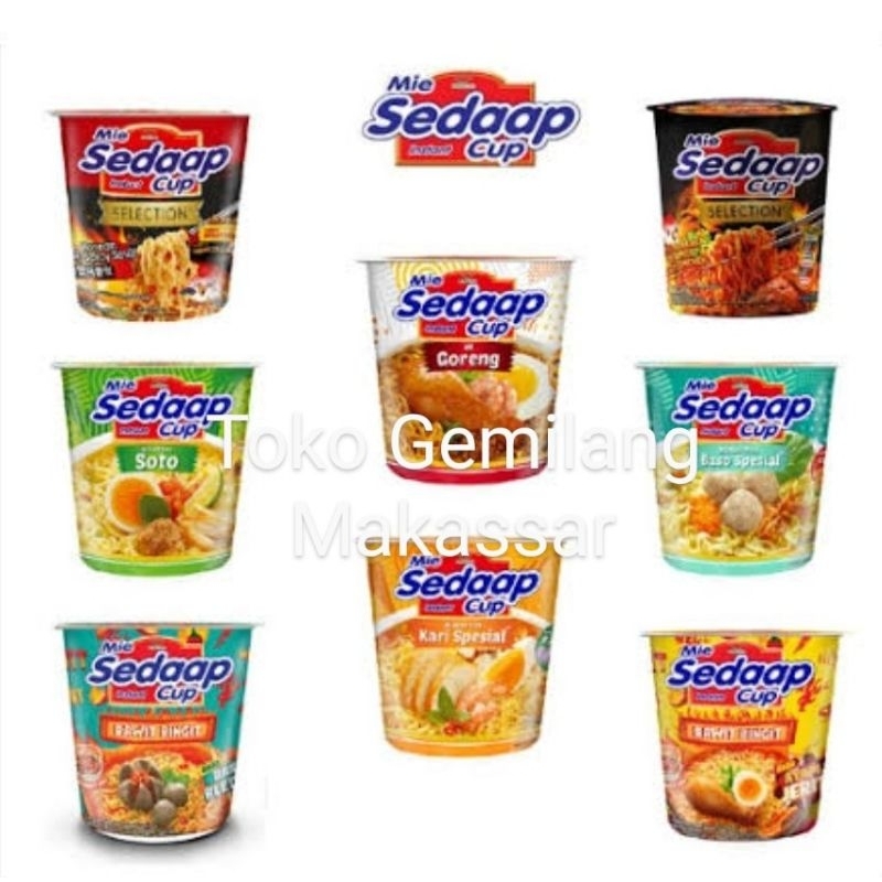

Mie Sedaap Cup Mie Instan dalam kemasan Cup / Mie Sedap