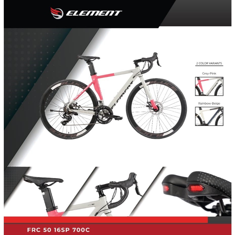 ELEMENT ROAD BIKE FRC 50 Sepeda balap 2x8 shimano sora crank hollowtech