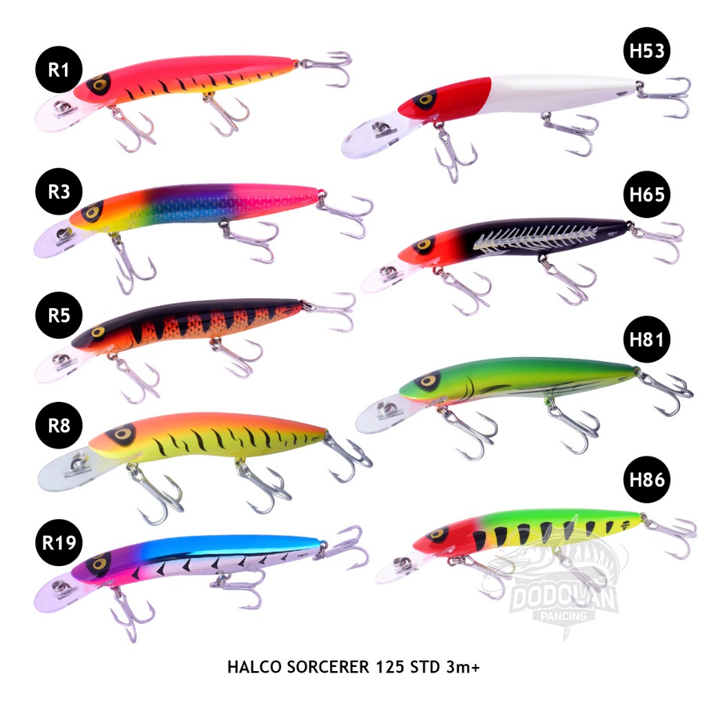 Umpan Mancing Popping Halco Sorcerer 125 STD Dodolan Pancing