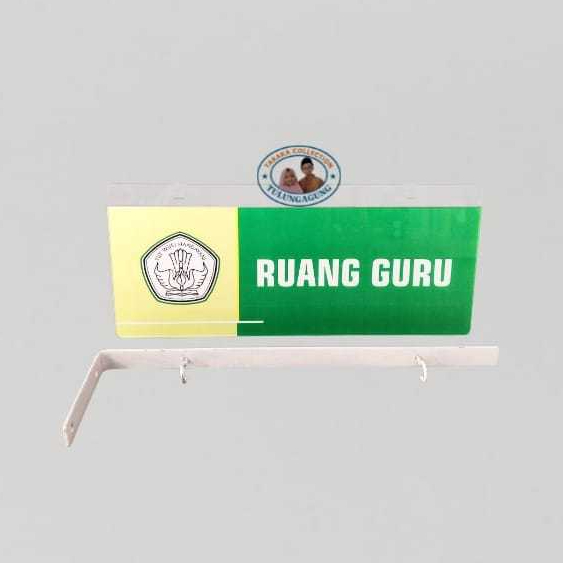 Akrilik Papan Gantung Ruang Guru | Akrilik Papan Nama Ruang Guru