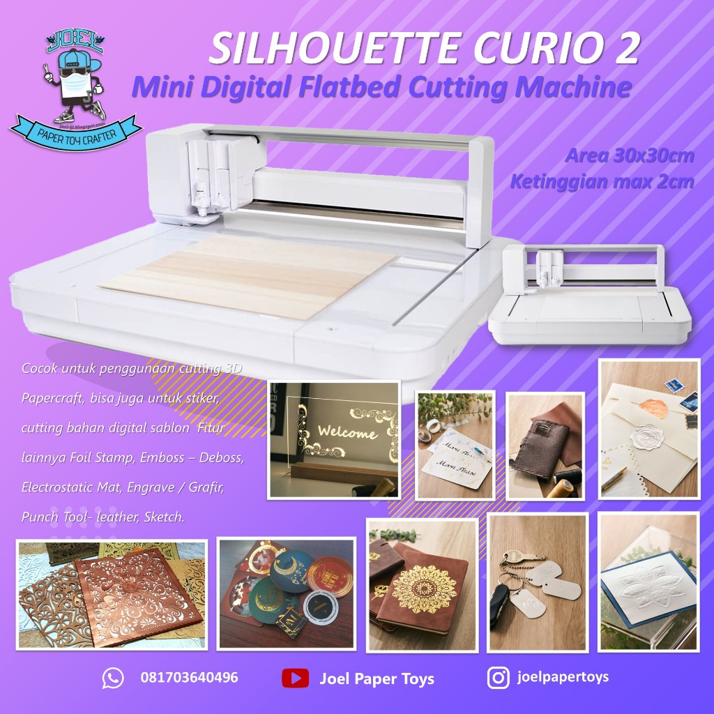 

Silhouette Curio 2 - Mini Flatbed Cutting, Digital Foil, Emboss, Engrave