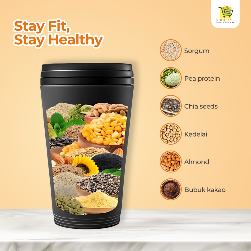 

Ay00! Mealblend Vanilla Ice Cream Spencers Multigrain Dari Chia Seeds Rendah Gula 15gr Protein