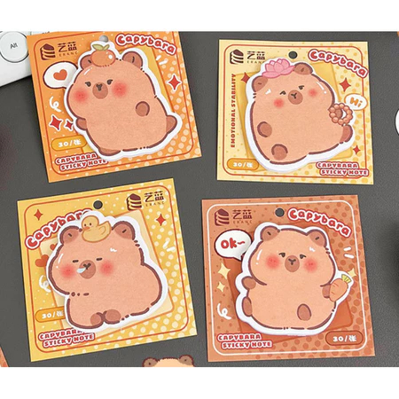 

Sticky Notes Capy Bara 4 Motif lucu