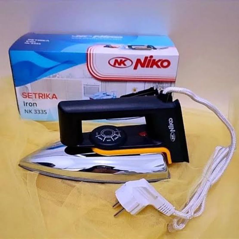 NIKO Setrika Listrik Niko 333S Dry Iron Setrika Baju Kering Anti Lengket