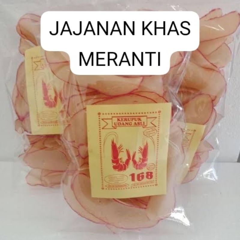 

keripik udang 168 asli rangsang +-500gram