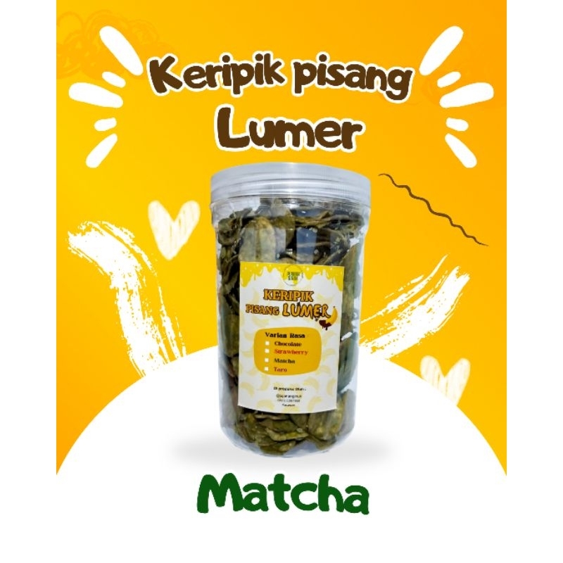 

Keripik Pisang Lumer "Matcha" 300gr - Toples Tabung