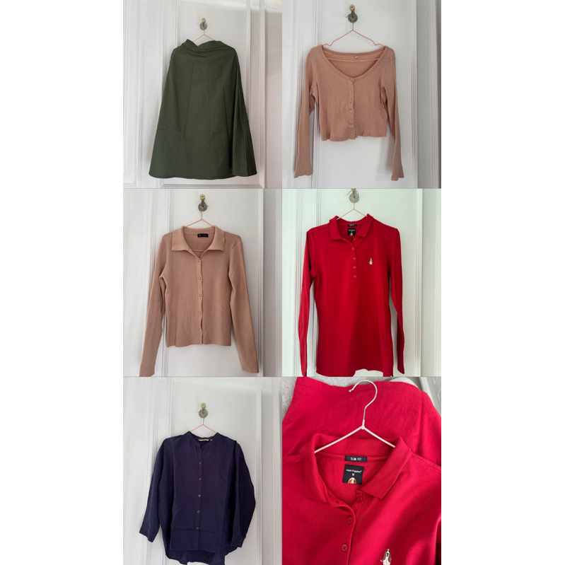 PRELOVED UNIQLO, SKIRT - KEMEJA - CARDI - Hush puppies