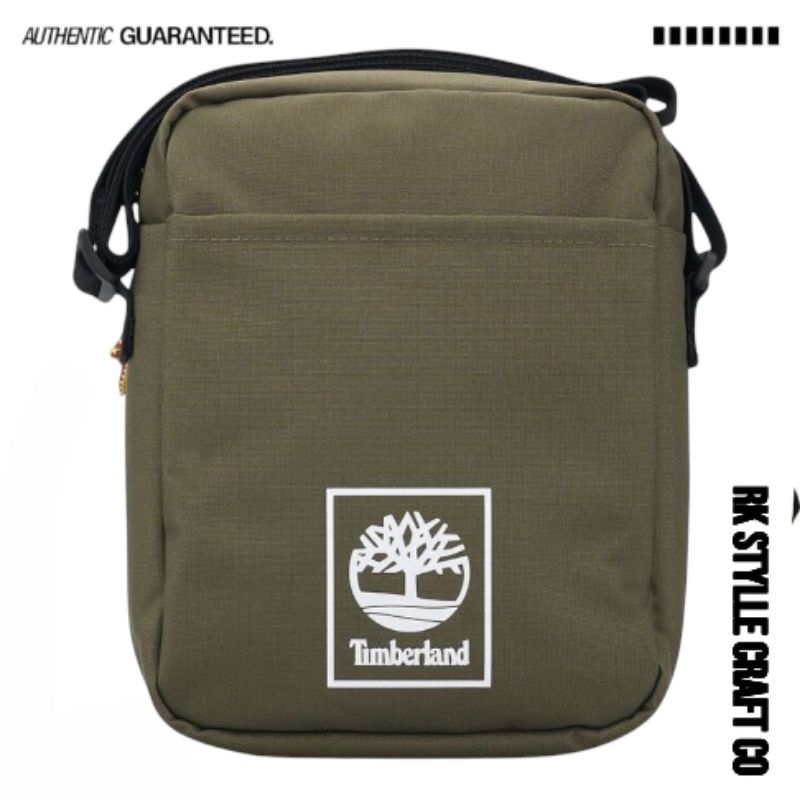 Tas Selempang | Tas Bahu | Tas Timberland Thayer Crossbody Bag-Olive 100%Original