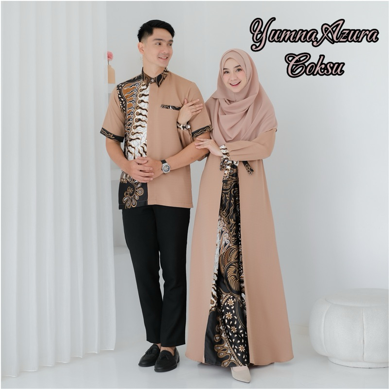 GAMIS REMAJA COUPLE PASANGAN Batik BALOTELI Dress Wanita Couple Mewah Motif Batik Premium Terbaru