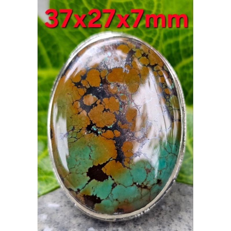 Natural Pirus Hubei Dwi Warna Ceplok Kuro Dimensi Jumbo 37x27x7mm